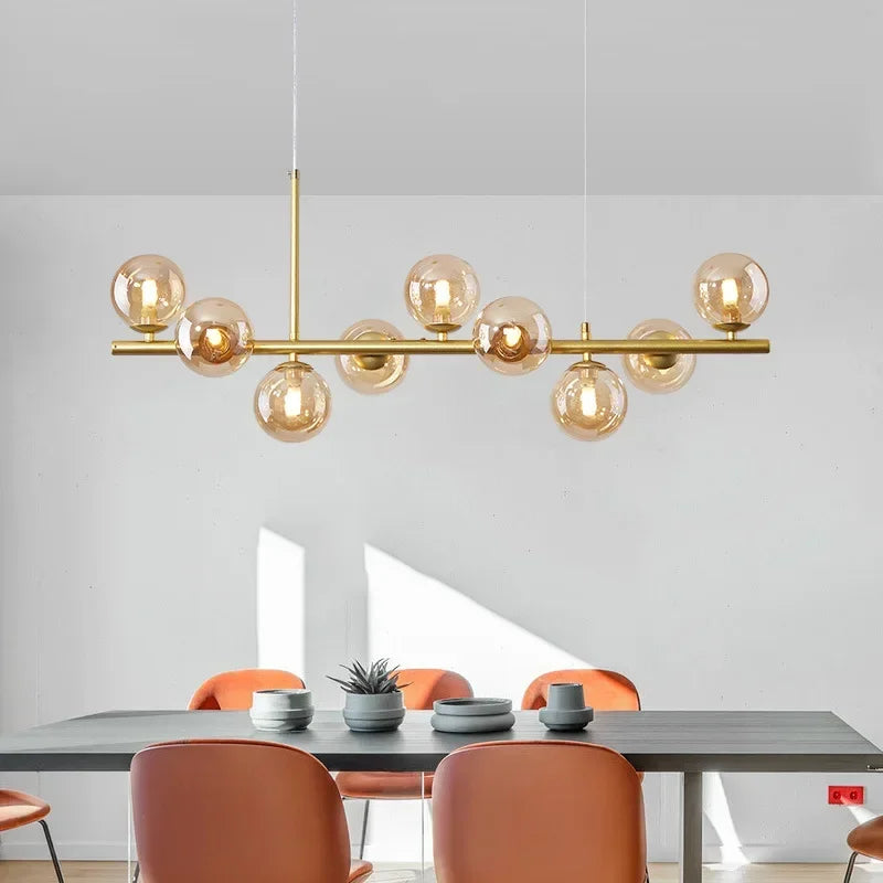 DecorBites™ Glass Ball Ceiling Chandelier for Home Decor