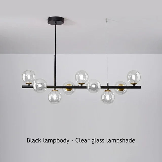 DecorBites™ Glass Ball Ceiling Chandelier for Home Decor