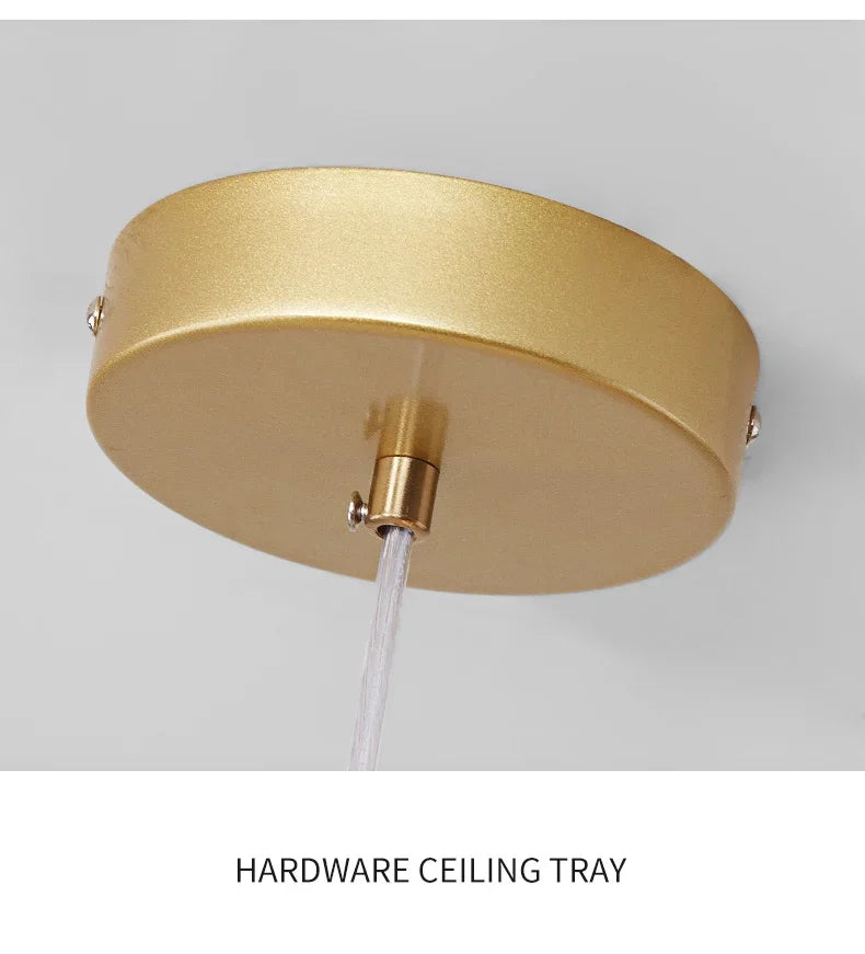 DecorBites™ Glass Ball Chandelier for Dining Room