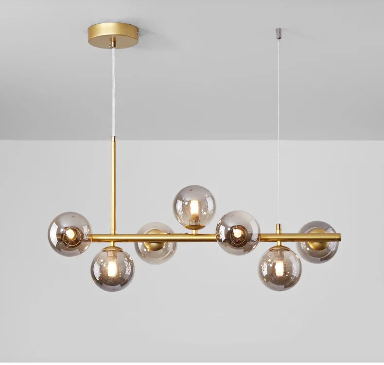 DecorBites™ Glass Ball Chandelier for Dining Room