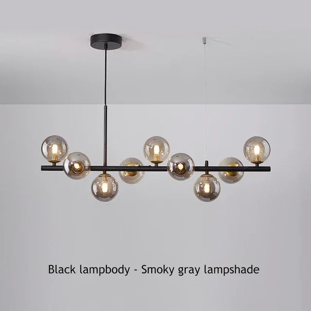 DecorBites™ Glass Ball Chandelier for Dining Room