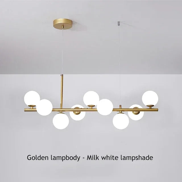 DecorBites™ Glass Ball Chandelier for Dining Room