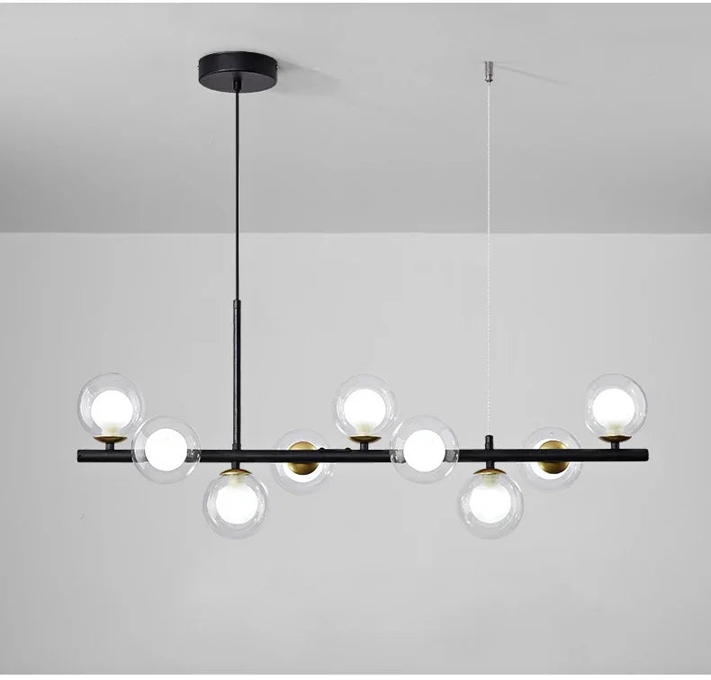 DecorBites™ Glass Ball Chandelier for Dining Room