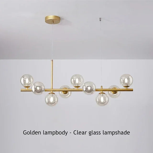 DecorBites™ Glass Ball Chandelier for Home Lighting