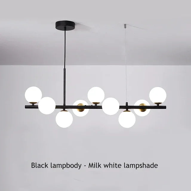 DecorBites™ Glass Ball Chandelier for Home Lighting