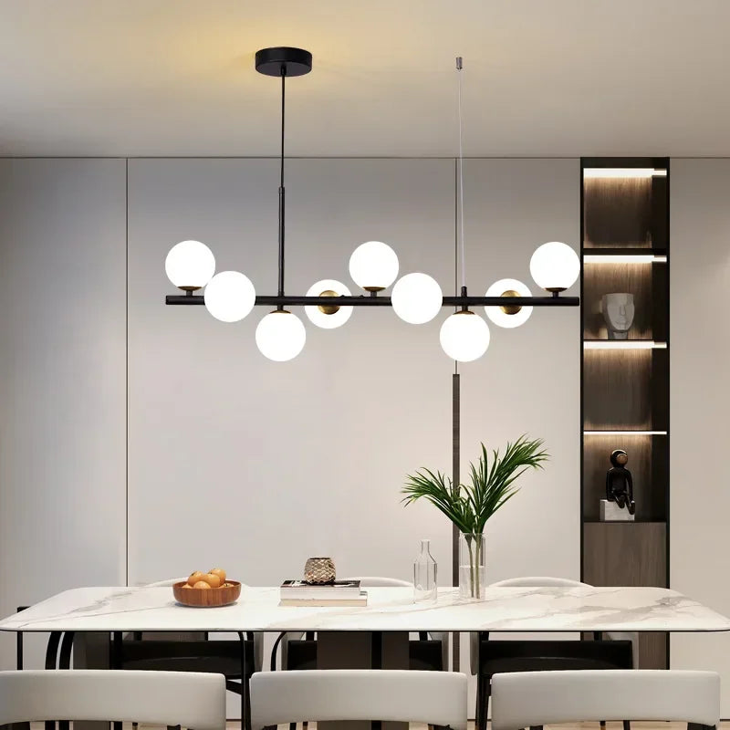 DecorBites™ Glass Ball Chandelier for Modern Home Lighting