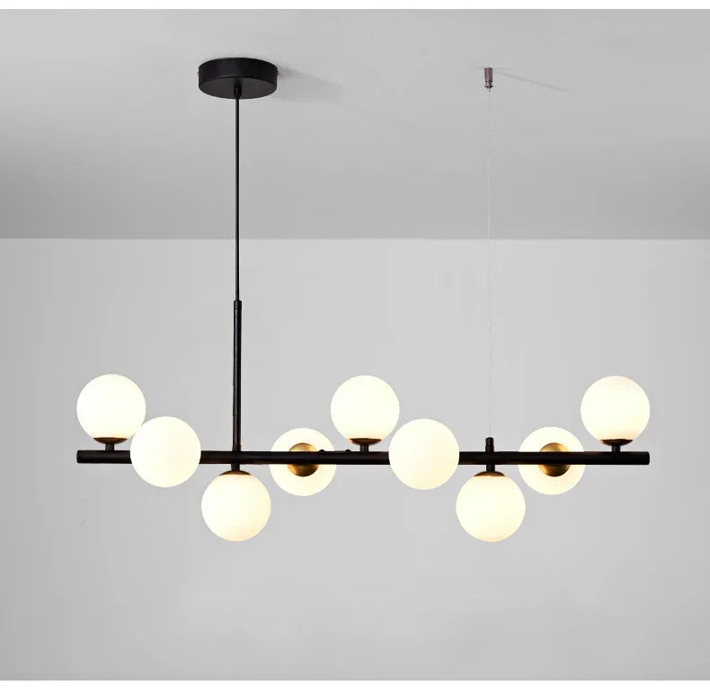 DecorBites™ Glass Ball Chandelier: Modern Ceiling Lighting Fixture