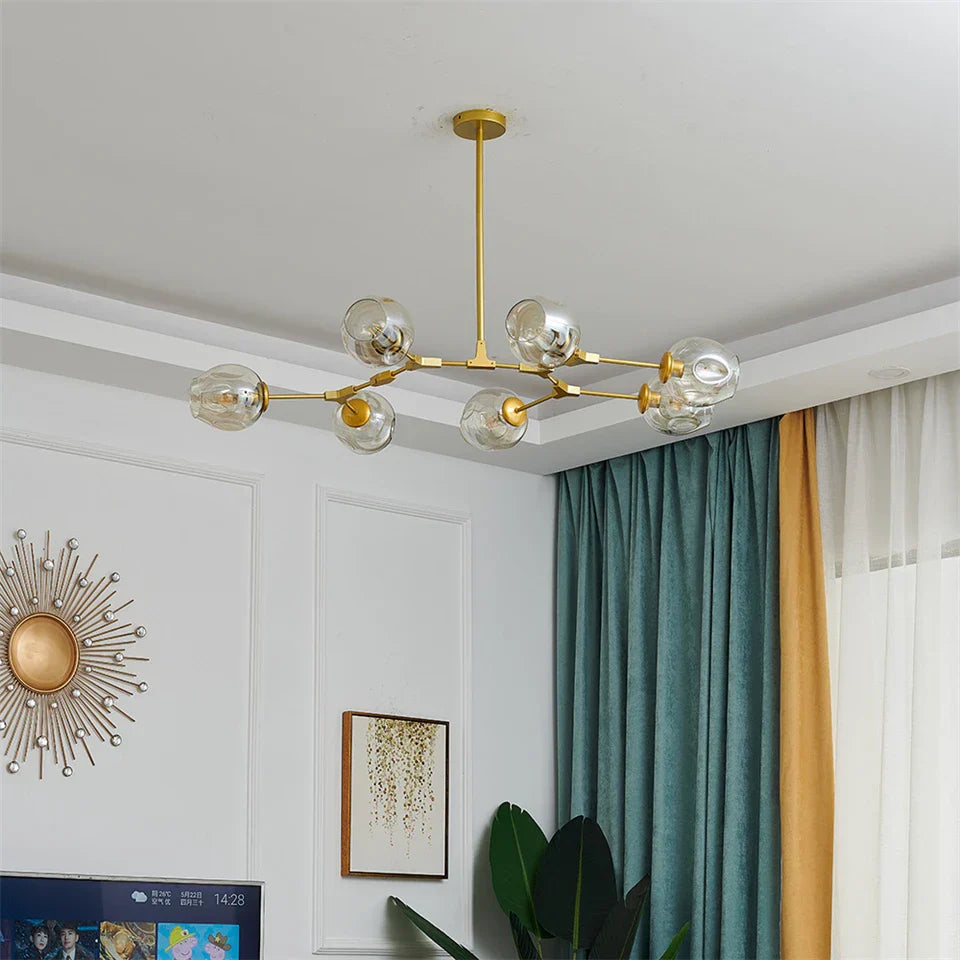 DecorBites™ Glass Ball LED Chandelier - Nordic Style