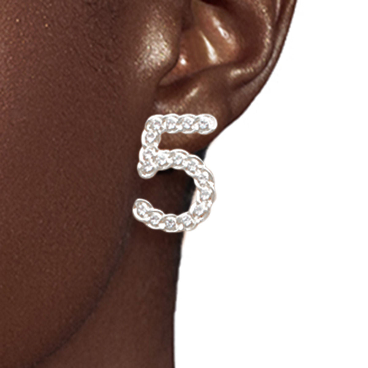 Silver Earring Set Trio Chic Designer-Inspired Stylish Jewelry