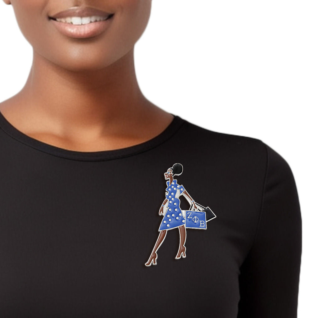 Women’s Statement Brooch Sorority Glam Gal Stylish Accessory