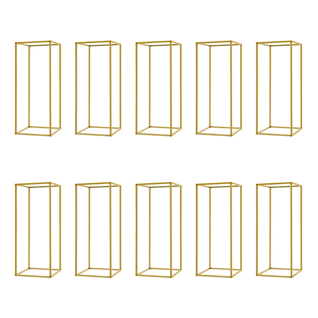 DecorBites™ Gold Metal Wedding Flower Stand Set