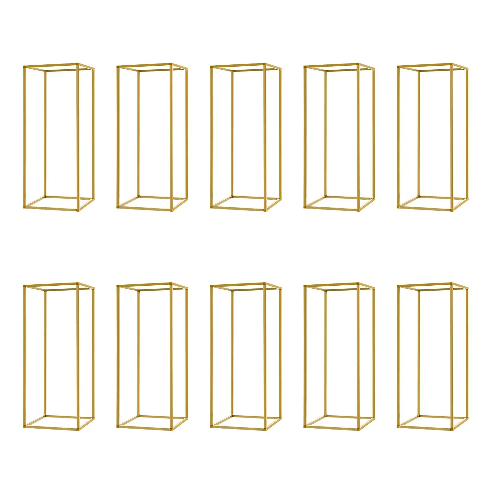 DecorBites™ Gold Metal Wedding Flower Stand Set