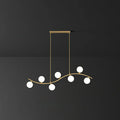 DecorBites™ Gold Milk Ball Glass Pendant Lighting for Minimalist Dining Room Island