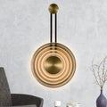 DecorBites™ Golden Bell Metal and Clear Glass LED Sconce - Elegant Living Room Wall Fixture