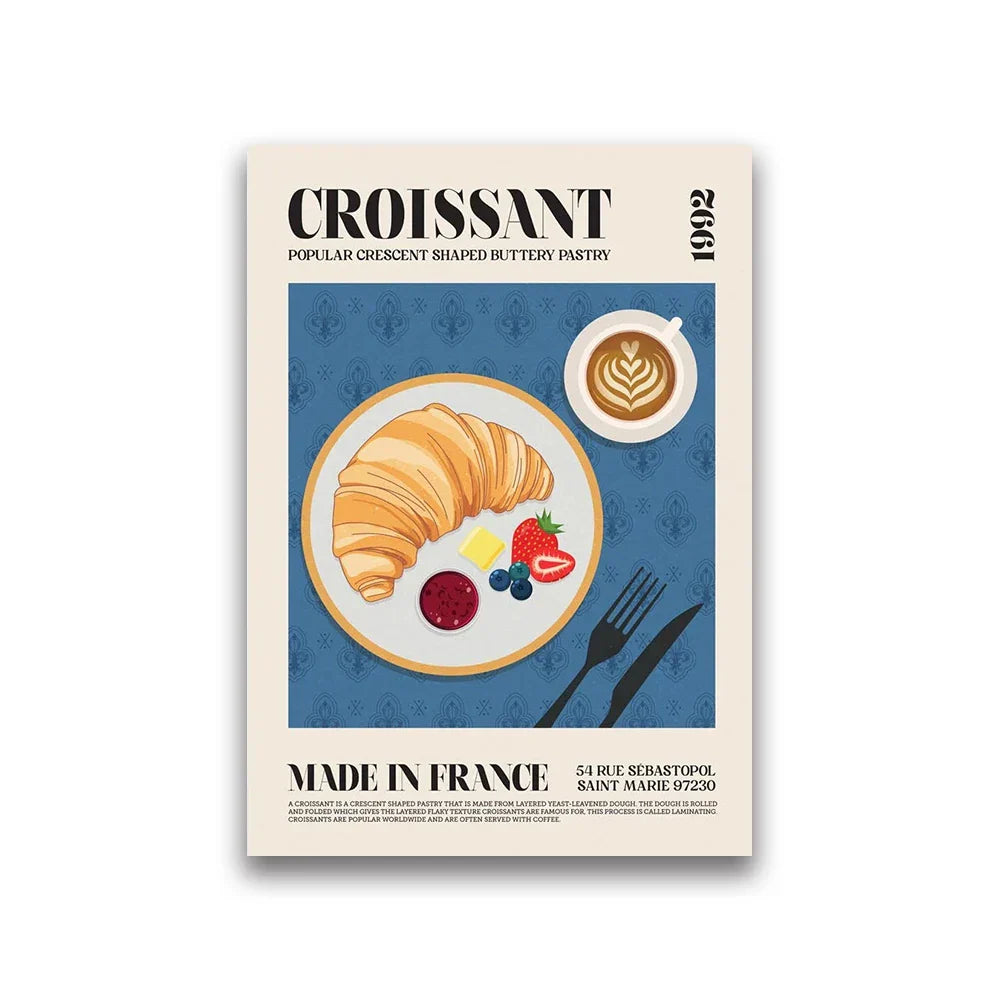 DecorBites™ Gourmet World Cuisine Canvas Wall Art