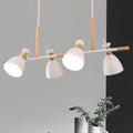 DecorBites™ Green/Grey/White Metal Dome Shade Island Chandelier - Nordic Style Pendant Lamp with 4 Heads