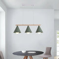 DecorBites™ Green Iron Island Pendant with Nordic Design- 3/5 Head Ceiling Light