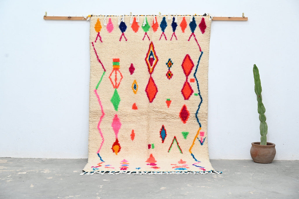DecorBites™ Handcrafted Moroccan Azilal Rug - 246 x 146 cm