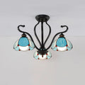 DecorBites™ Handcrafted Tiffany Glass Chandelier for Living Room Ceiling