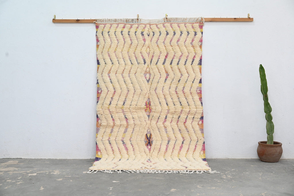 DecorBites™ Handmade Moroccan Azilal Rug, 223x133 cm