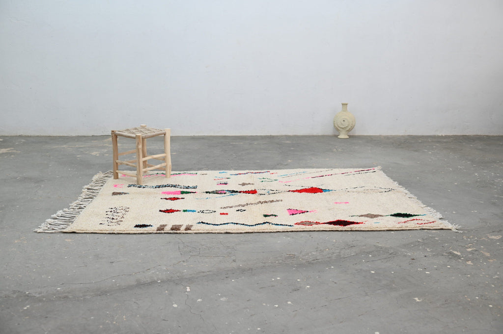 DecorBites™ Handmade Moroccan Azilal Rug - 223x157cm