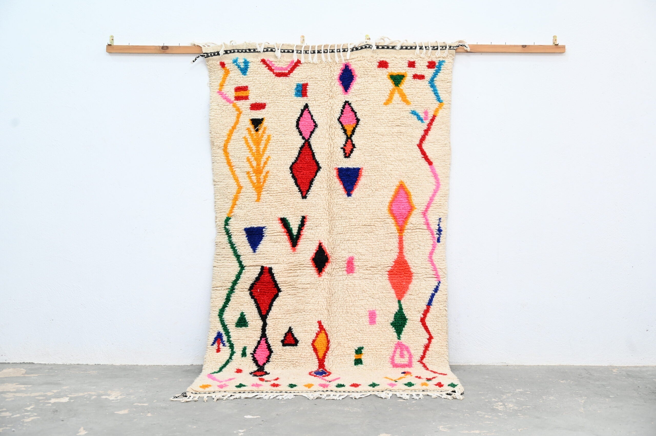 DecorBites™ Handmade Moroccan Azilal Rug 231x131cm
