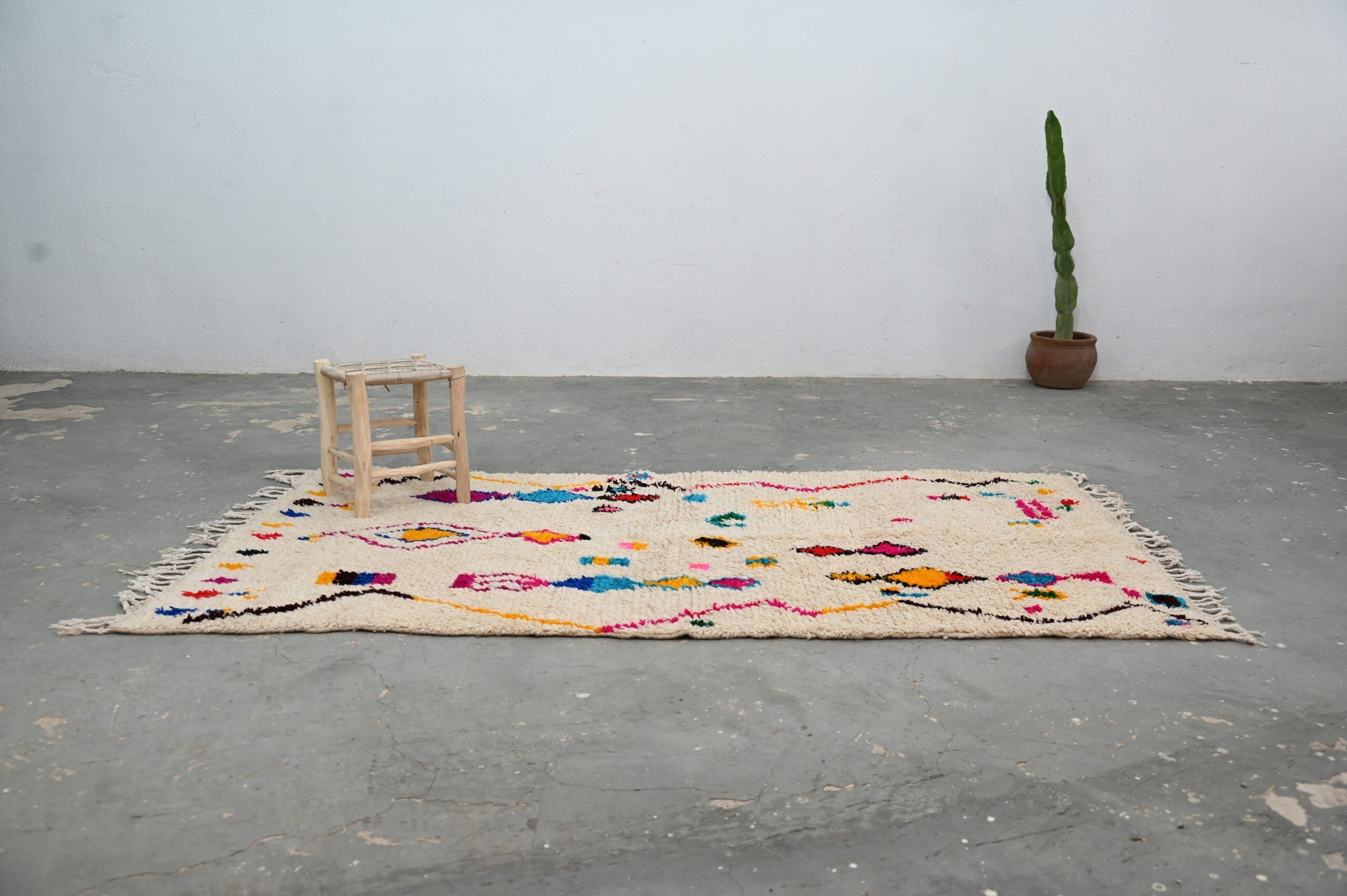 DecorBites™ Handmade Moroccan Azilal Rug 240x132cm