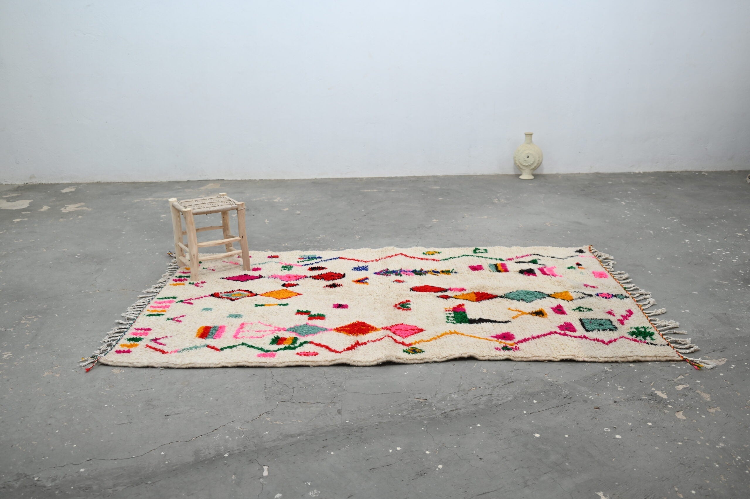 DecorBites™ Handmade Moroccan Azilal Rug - 240x141 cm