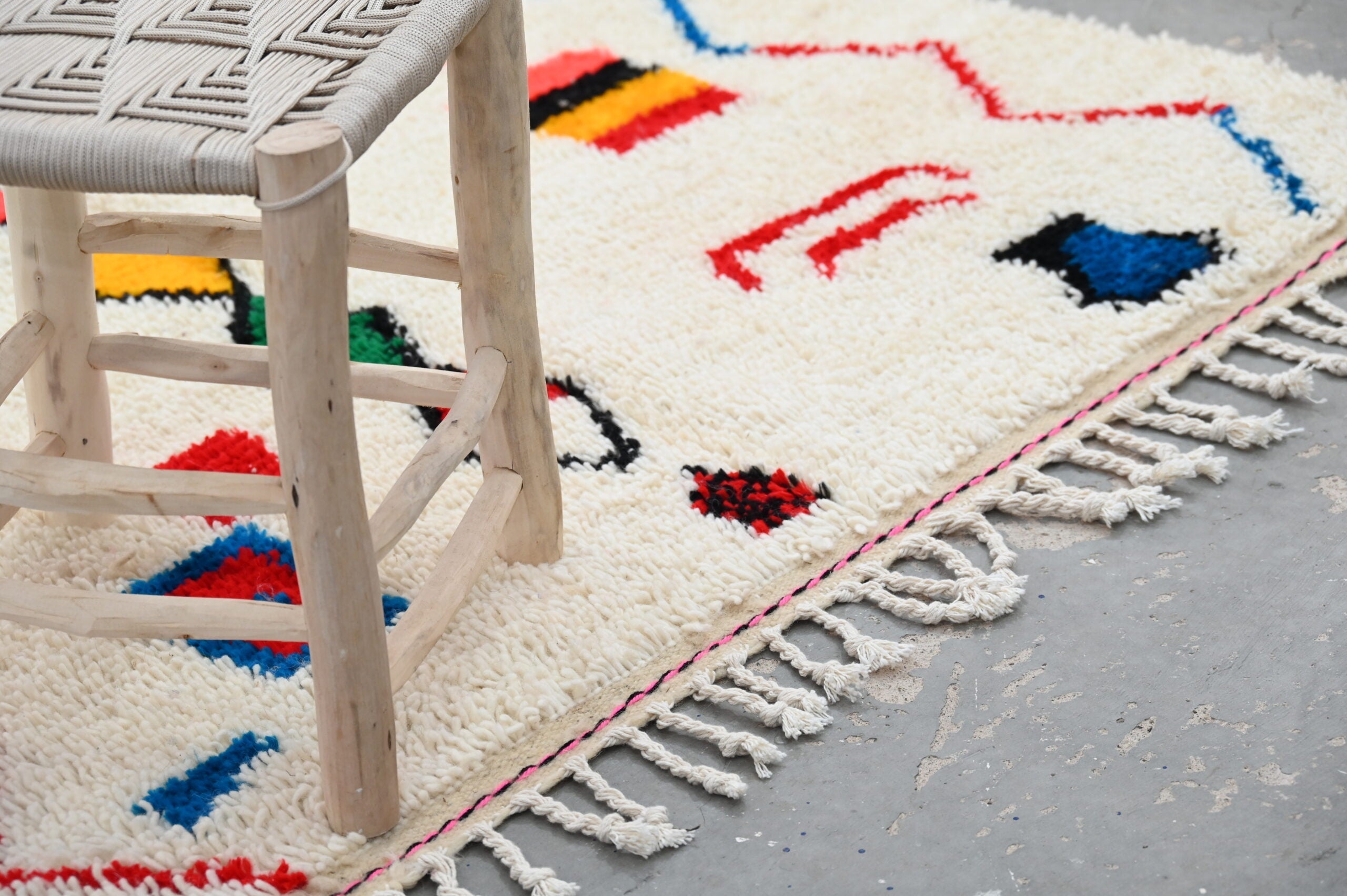 DecorBites™ Handmade Moroccan Azilal Rug 242x140cm