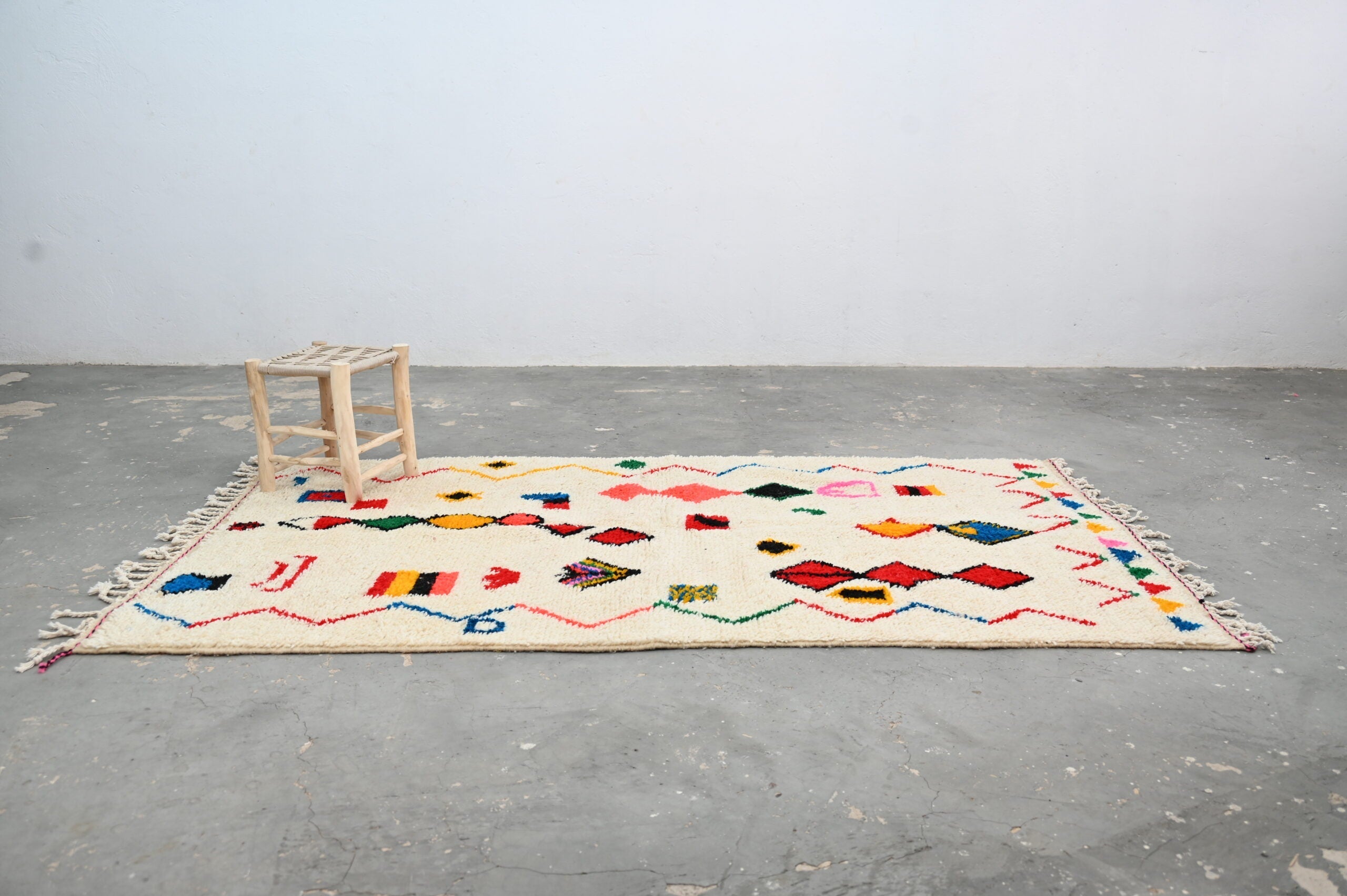 DecorBites™ Handmade Moroccan Azilal Rug 242x140cm