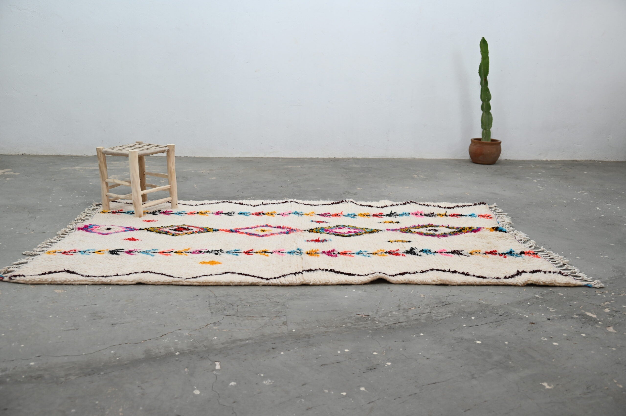 DecorBites™ Handmade Moroccan Azilal Rug 242x150cm