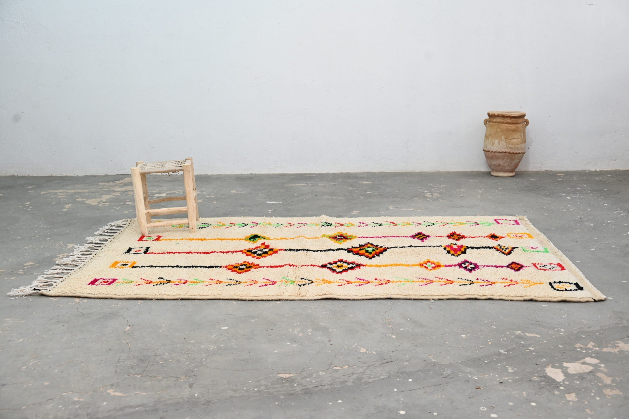 DecorBites™ Handmade Moroccan Azilal Rug 246x146 cm
