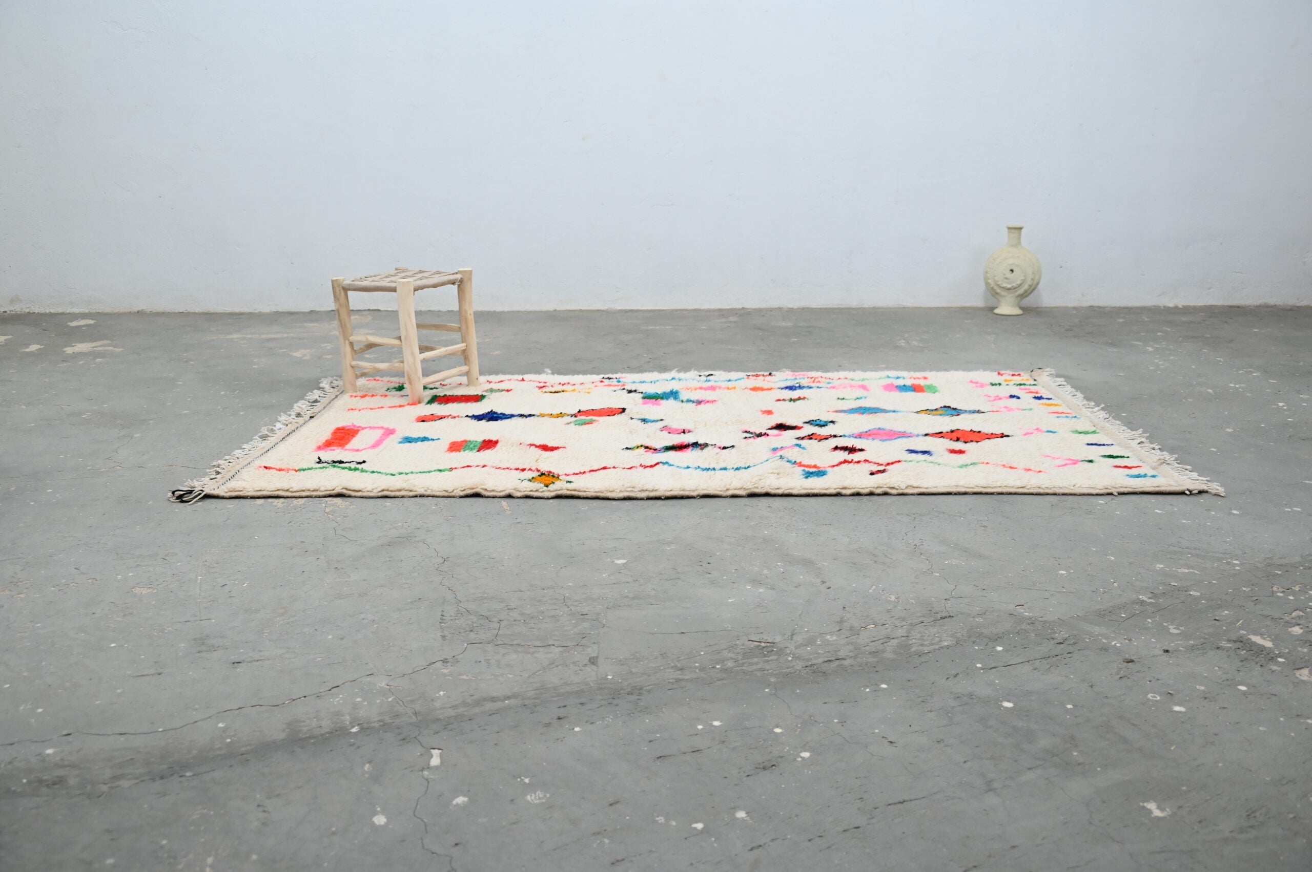 DecorBites™ Handmade Moroccan Azilal Rug - 247x141 cm