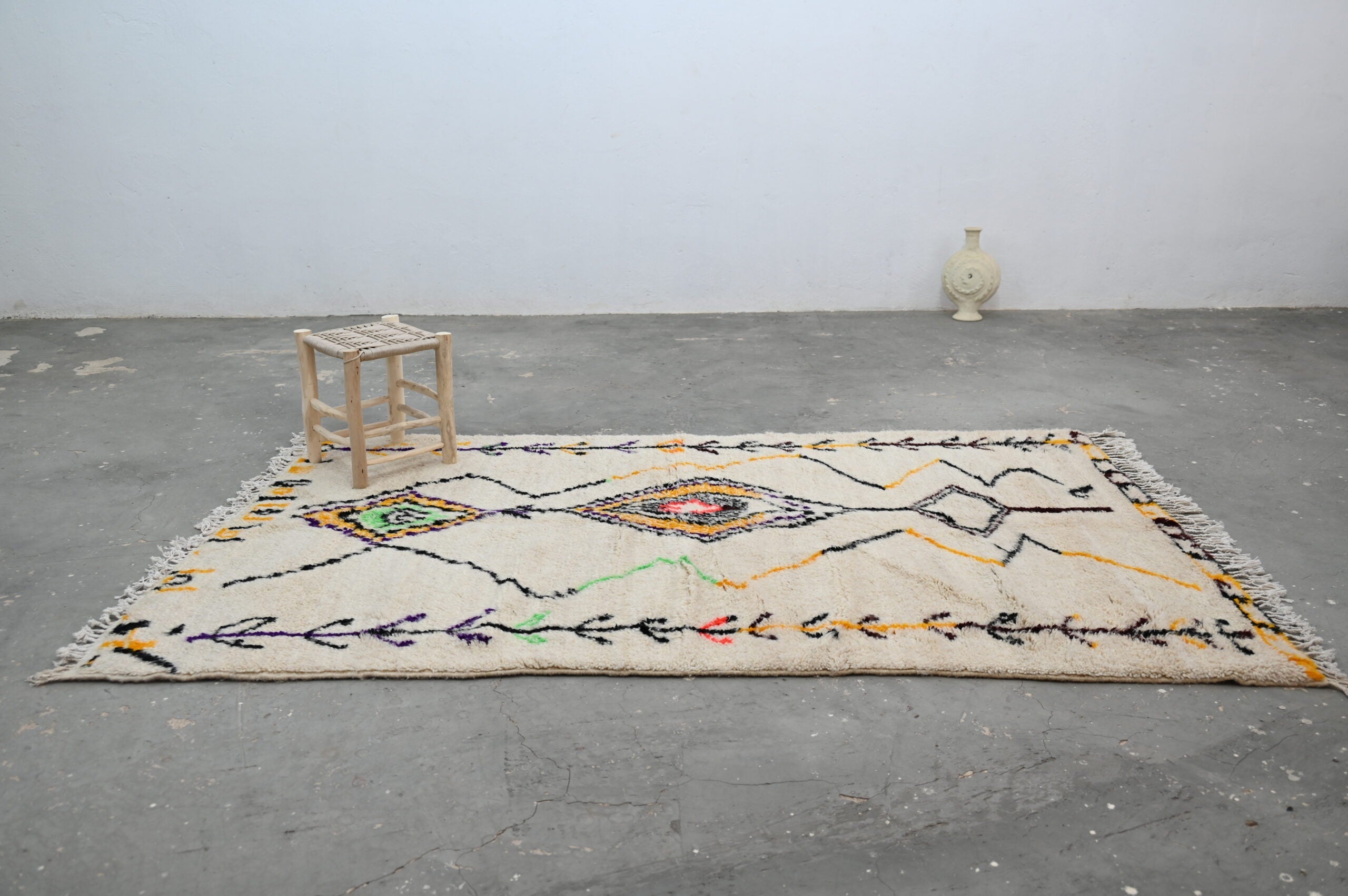 DecorBites™ Handmade Moroccan Azilal Rug - 248x151 cm