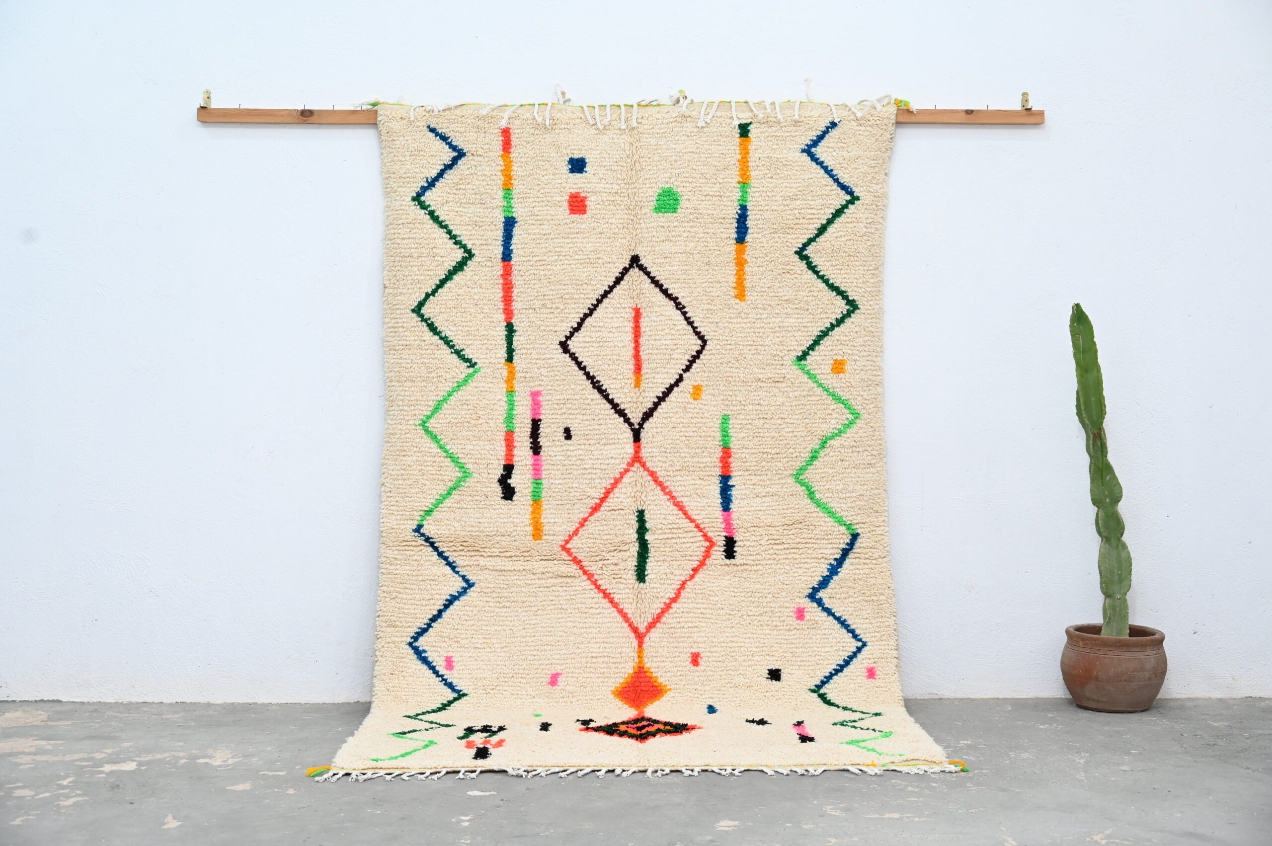 DecorBites™ Handmade Moroccan Azilal Rug 253x150 cm