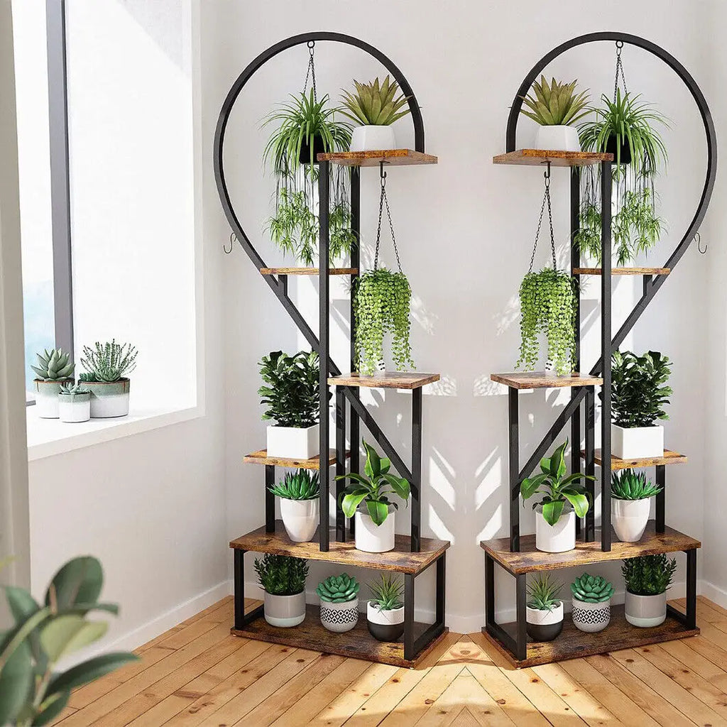 DecorBites™ Heart Shaped Plant Stand with Hooks