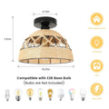 DecorBites™ Hemp Rope Ceiling Light for Home Decor