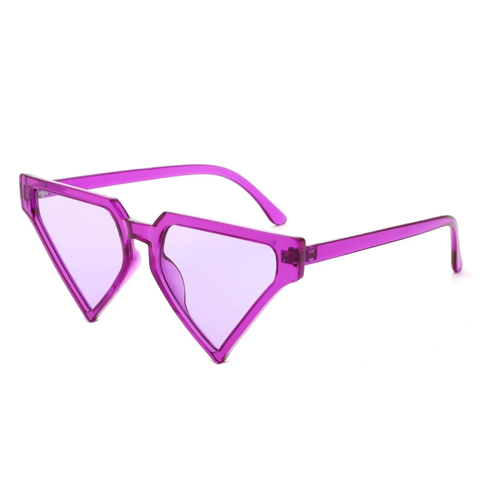 Women’s Sunglasses Purple Triangle Pointed Stylish Fashion Accessory