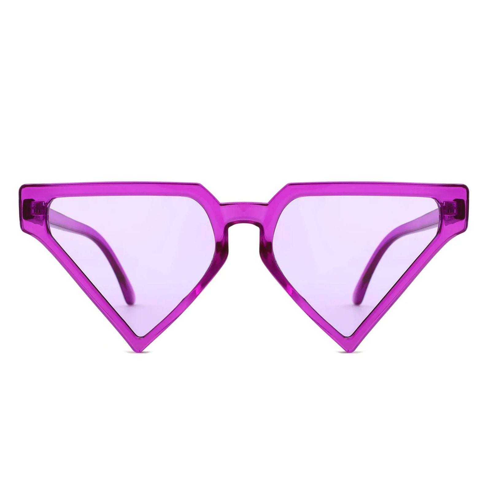 Women’s Sunglasses Purple Triangle Pointed Stylish Fashion Accessory