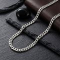Men’s Stainless Steel 24in 8mm Miami Chain Necklace – Stylish Fashion Jewelry
