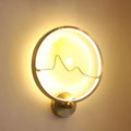 DecorBites™ Jade Stone LED Wall Sconce with Gold Ring for Contemporary Clothing Store Lighting