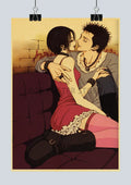 DecorBites™ "Japanese Anime NANA Retro Kraft Paper Posters"
