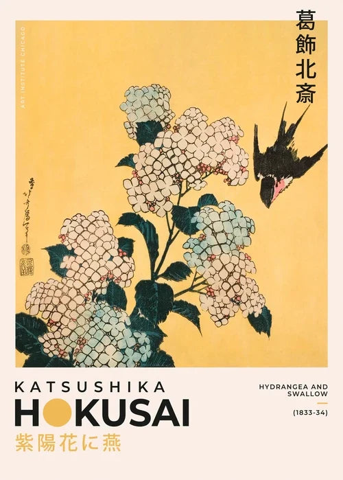 DecorBites™ Japanese Hokusai Landscape Art Poster Print - Home Decor