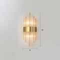 DecorBites™ K9 Crystal Wall Sconce Postmodern 2-Light for Living Room