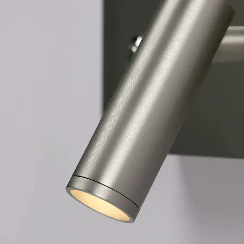 DecorBites™ Kane | Nickel LED Dimmable Reading Wall Light