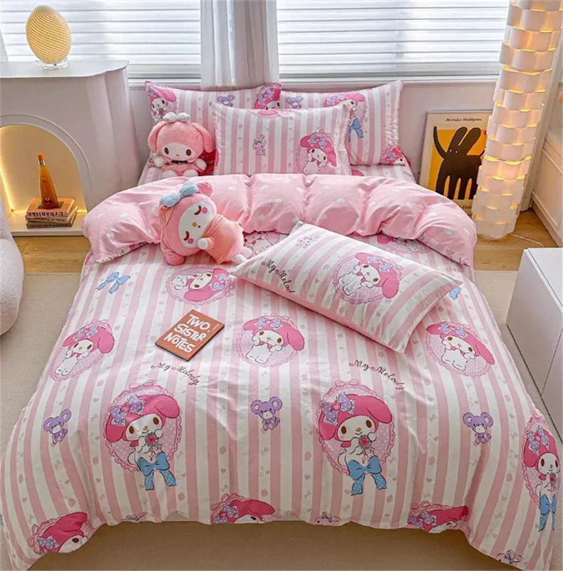 DecorBites™ Kawaii Cinnamoroll Bedding Set - Cute Cartoon Dorm Decor