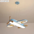 DecorBites™ Kids' Plane Acrylic Hanging Lamp LED Chandelier for Bedrooms
