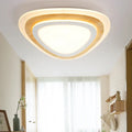 DecorBites™ Kids Room LED Flush Mount with Creative Acrylic Light and Nautical Theme in Wood Finish - Flush Ceiling Light