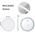 DecorBites™ LED Backlit Round Bathroom Vanity Mirror