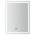 DecorBites™ LED Bathroom Mirror: Adjustable Brightness, Anti-Fog, Time Display